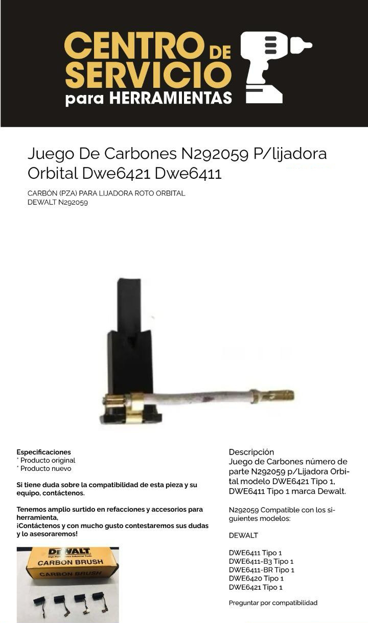 Juego de Carbones N292059